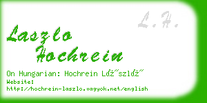 laszlo hochrein business card